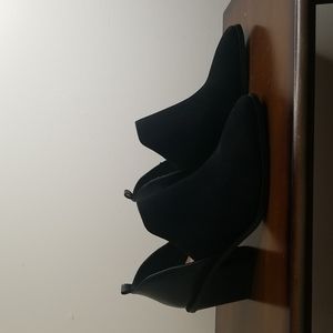 Just Fab Black Ankle Booties 12